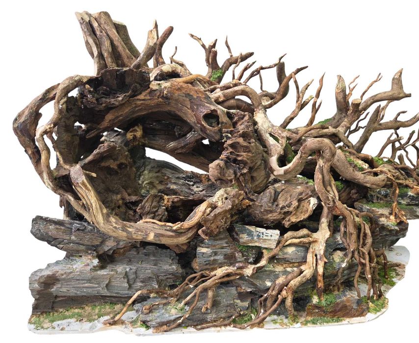 ARANŻACJA TERRARIUM AKWARIUM handmade 120x40x45 cm dekoracje