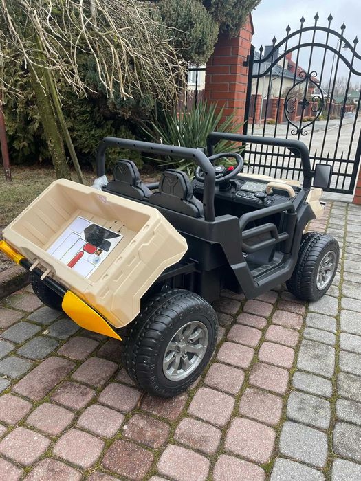 Dwuosobowe Auto na akumulator Ciężarówka Wywrotka 4×4 Pilot Samochód