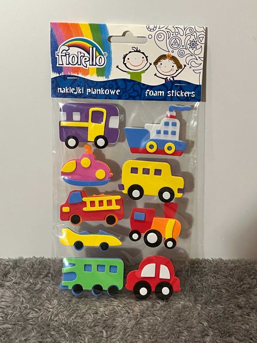 Nowe Naklejki piankowe samoprzylepne pojazdy Fiorello