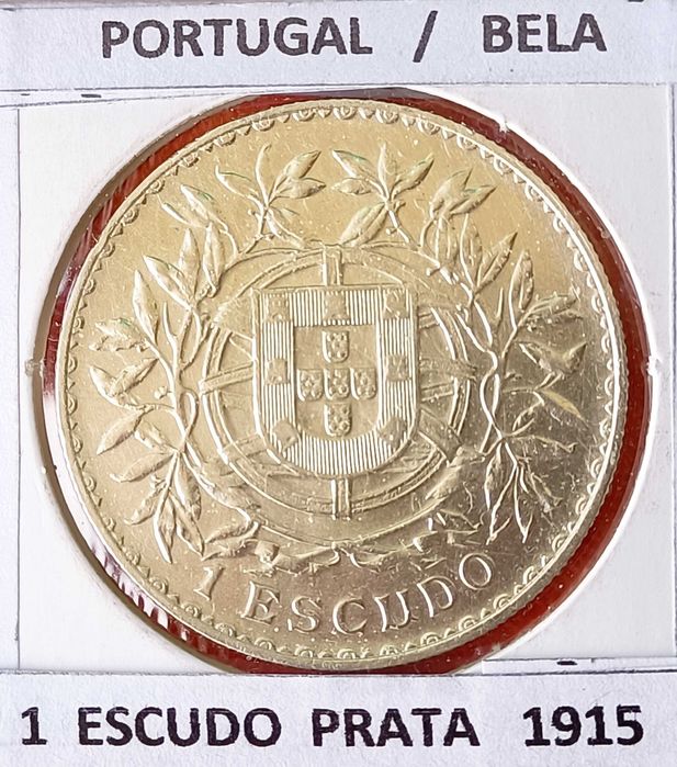 1 Escudo 1915 1ª República Portuguesa ( Prata)