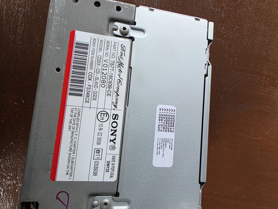 Radio Sony Ford Mondeo Mk4 7S7T18C939CE + KOD