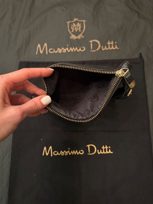 Клатч-сумка Massimo Dutti з натуральної шкіри