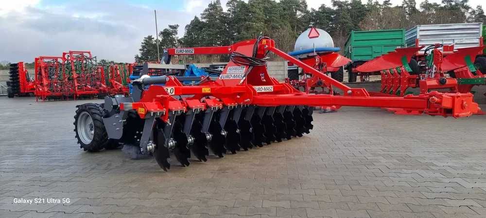 Agregat Talerzowy Półzawieszany 3,0m Wał Oponowy EURO-MASZ