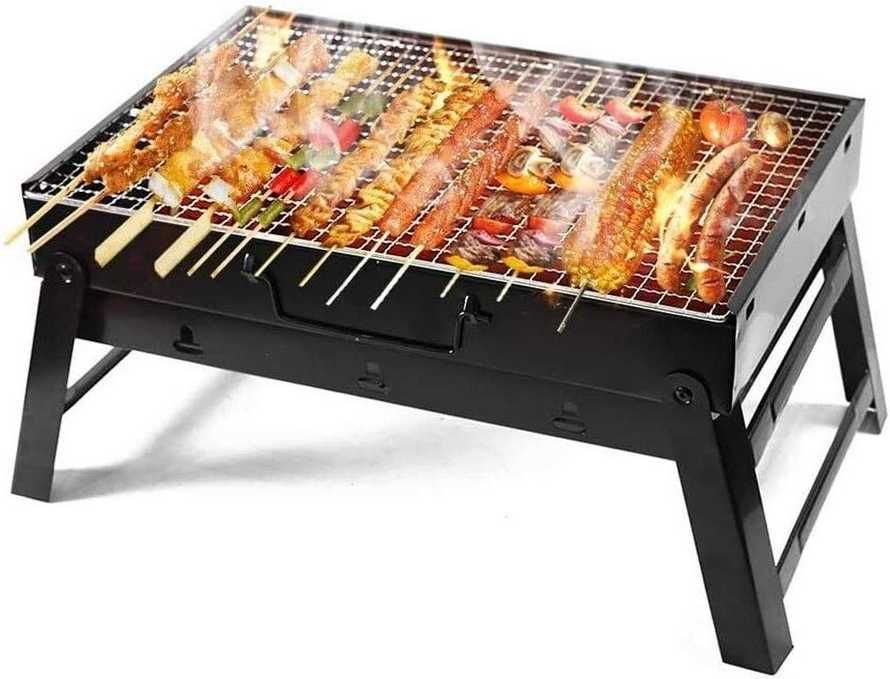 Grill Turystyczny Składany Walizka Kempingowy BBQ Na Węgiel
