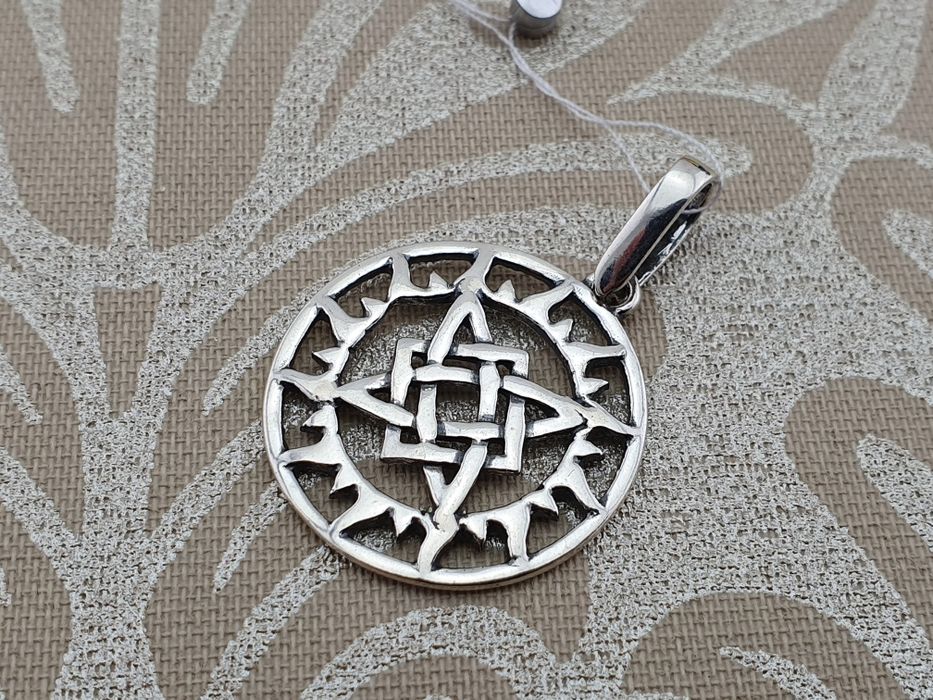Срібний кулон підвіс амулет оберіг Сварог срібло 925