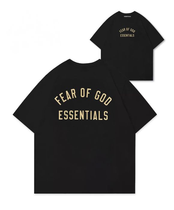 Футболки Essentials Fear of God Logo унисекс ессеншиал тишка Новинка