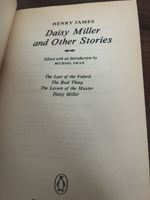 Henry James Daisy Miller and other stories