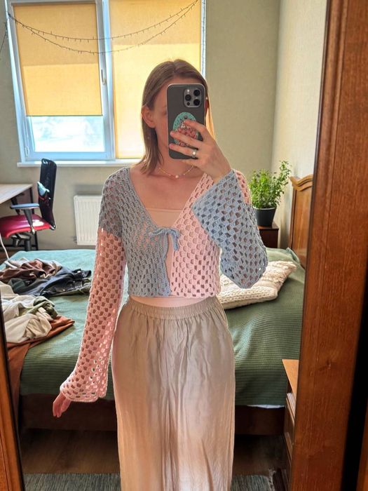 Вʼязаний кардиган ручної роботи