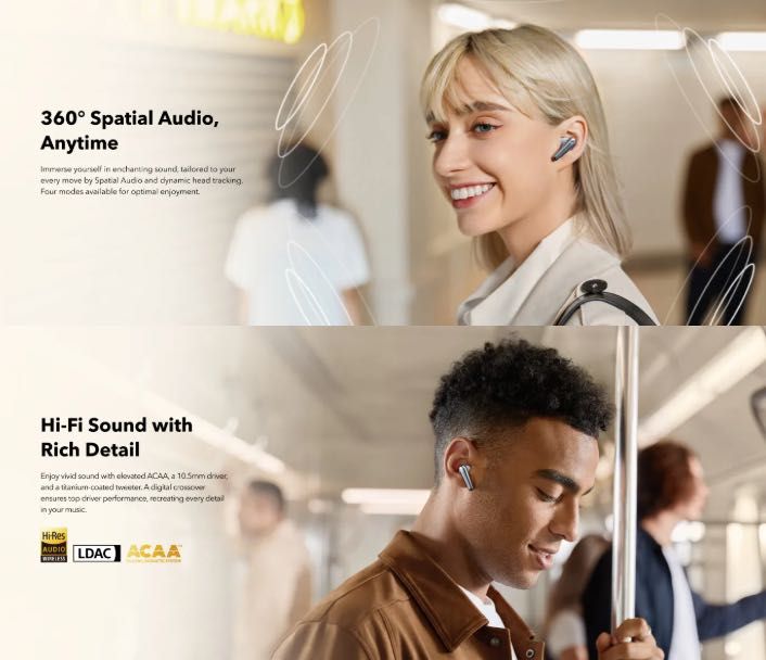 Нові Anker Soundcore Liberty 4 PRO LDAC Black Bluetooth ANC A3954