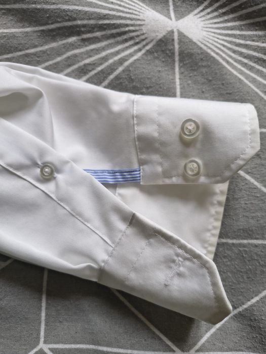 Biała męska koszula,kołnierzyk 43 ,L/XL