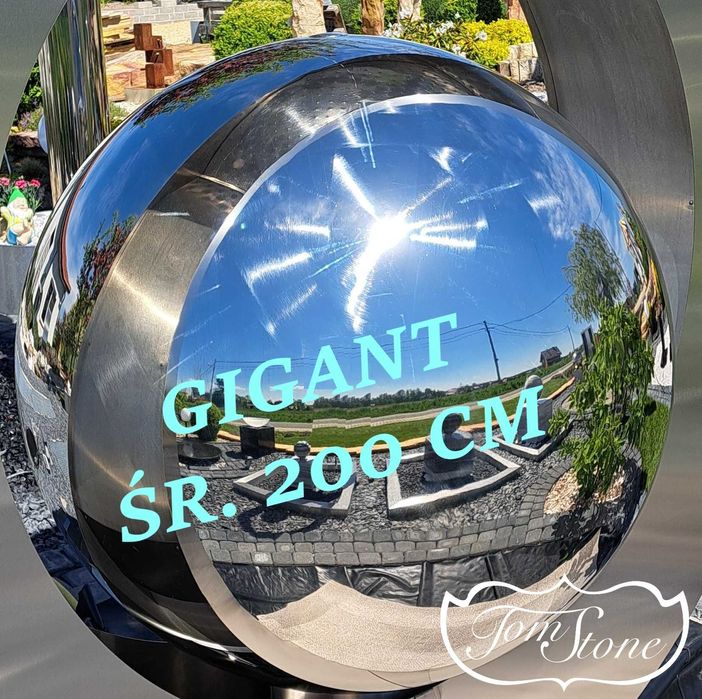 FONTANNA OGRODOWA, KULA ze stali nierdzewnej ŚR 200 CM  Fontanny, Kule
