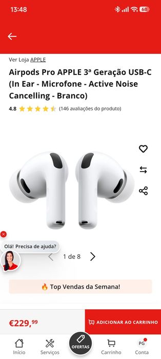 Airpods pro 3 geração