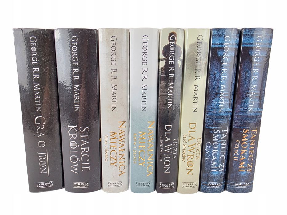 GRA O TRON 1-8 Zestaw Książek George R.R. Martin TWARDA Oprawa Komplet