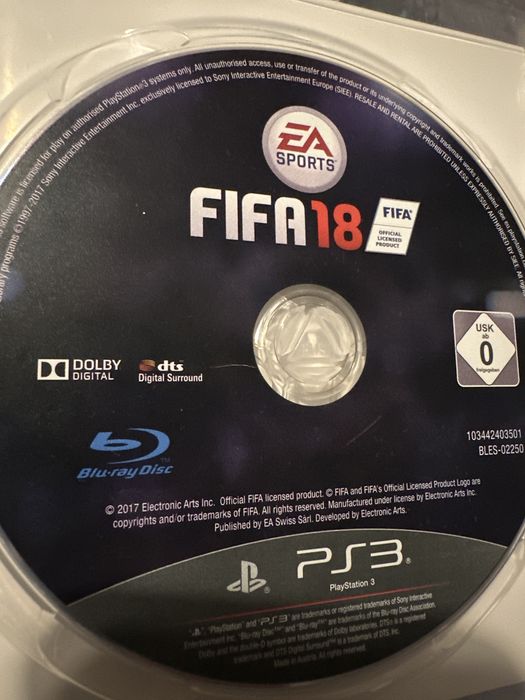 Sprzedam zamienię Fifa18 Pl Ps3