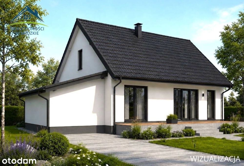 Działka z projektem domku 70m2