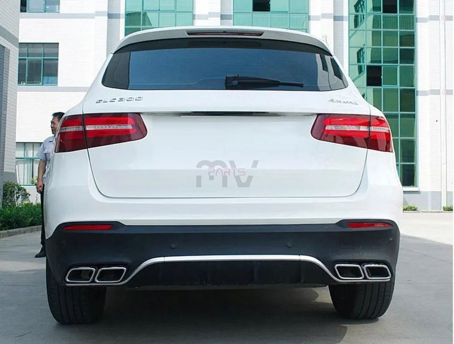 Difusor com Ponteiras Mercedes GLC X253 SUV Standard (2015 a 2019)