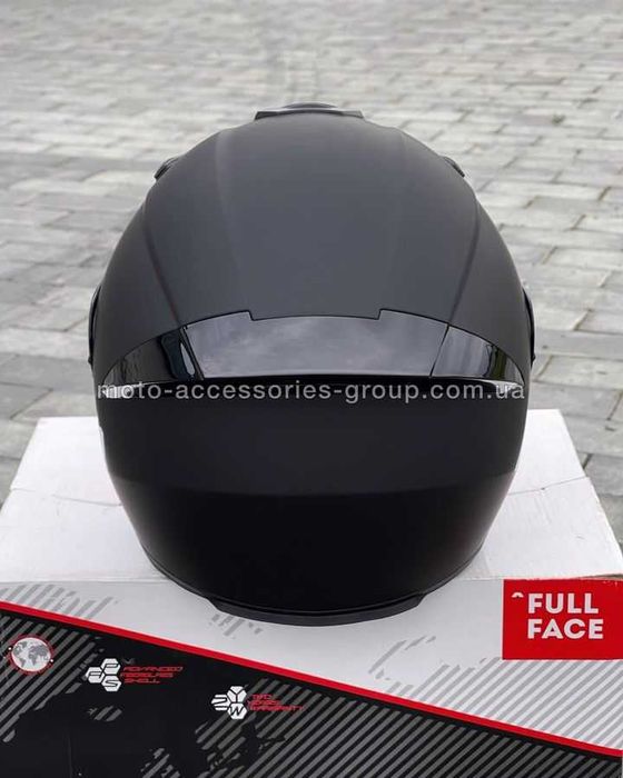 Мотошолом інтеграл RXR чорний мото шлем интеграл мотошлем закрытый