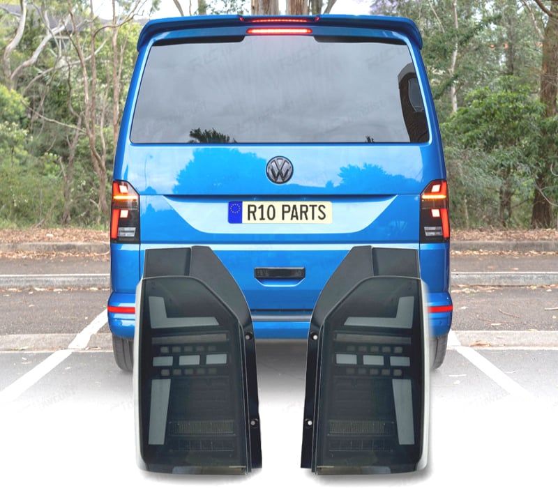 FAROLINS VOLKSWAGEN VW T6 15-19 LOOK T6.1 PRETO ESCURECIDO