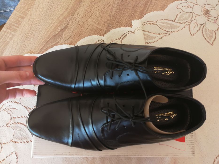 Buty wizytowe Lukas Vistula skóra naturalna męskie