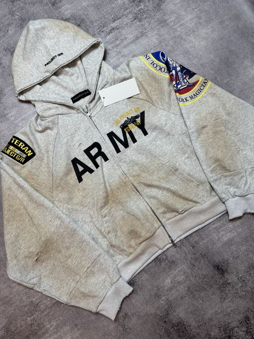 Зіп худі Grailz Project G/R Army M L ERD Oversized Rick Zip up hoodie