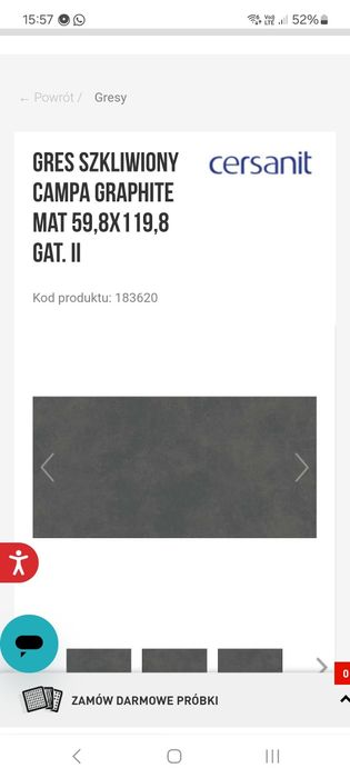 Gres szkliwiony Campa graphite