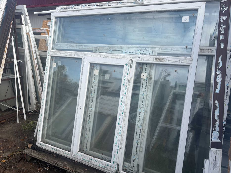 НОВОЕ Окно балконная рама металлопластиковая 1900\1880 3 стекла
