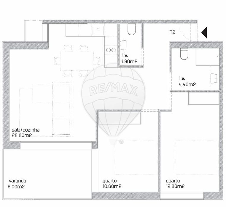 Apartamento T2 para venda