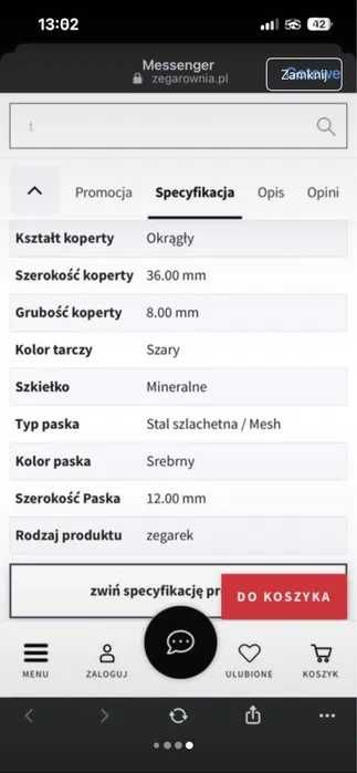 Zegarek damski marki Adriatica