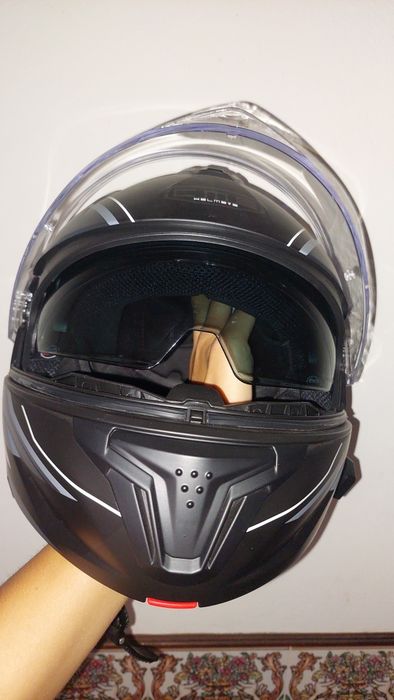 Capacete CMS modular NOVO com intercomunicador instalado- Tamanho S