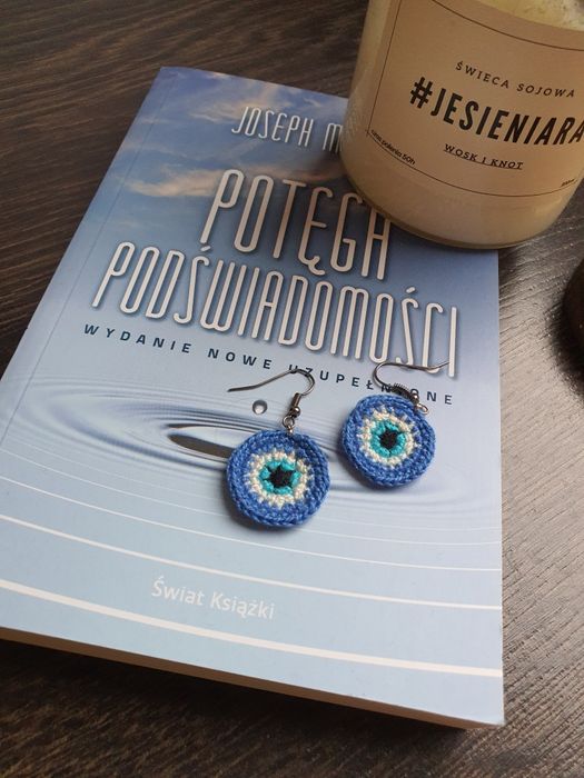 Kolczyki oko proroka handmade crochet fairy witchcraft fairycore