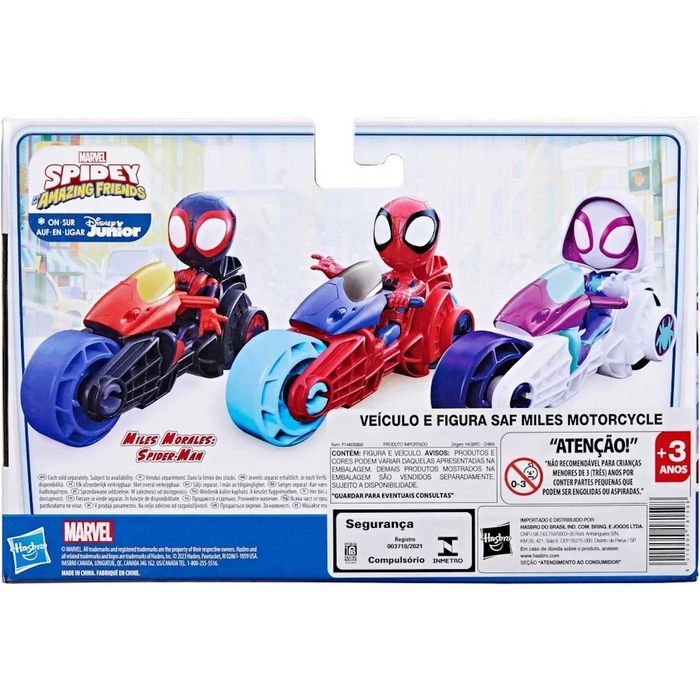 Spidey I Super Kumple Marvel Motocykl + Ruchoma Figurka Miles Morales