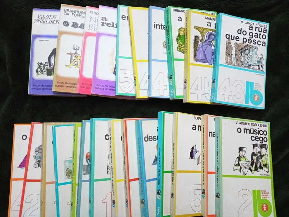 24 Livros de Bolso europa america lb- Como novos!