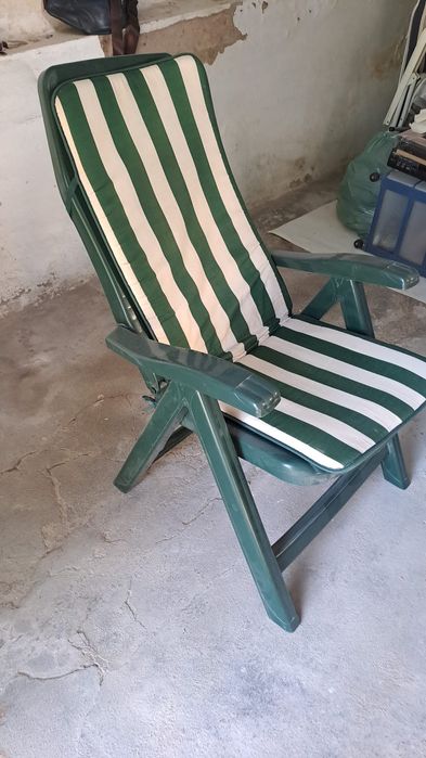 Cadeiras de praia com coxim