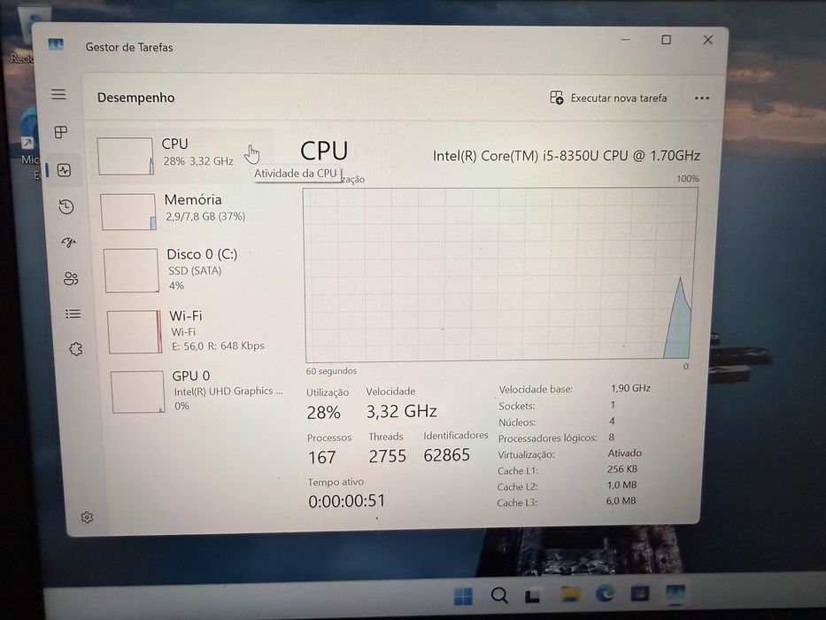 Portátil HP ProoBook 640 G4 14” i5 8th 8GB 256GB SSD