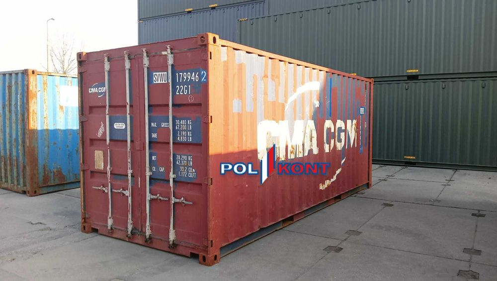 Kontener Morski - 20 DV używany - Pewny Kontener / PZ