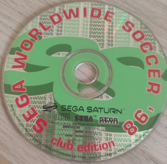 World Wide Soccer 98 – Sega Saturn – CD Original (Sem Caixa)