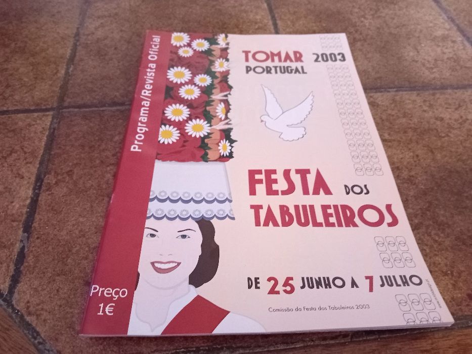 Revistas oficiais festa tabuleiros,  vários anos