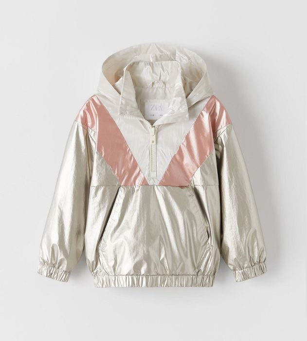 Стильная куртка деми курточка анорак ветровка вітровка Zara Зара