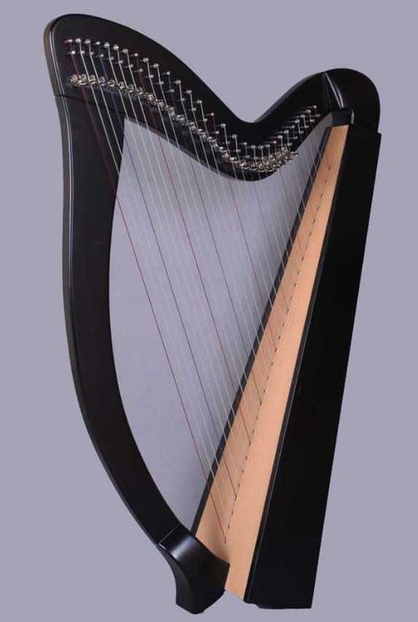 Harfa cetycka Halifax 2774 BW BK Celtic Harp 29 Black + pokrowiec
