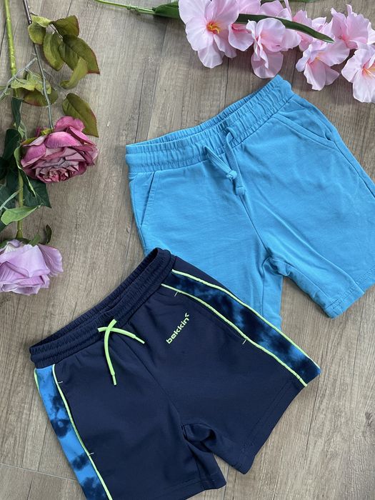 Zestaw komplet cena za 2 szt szorty krótkie spodenki bekkin 104 cm