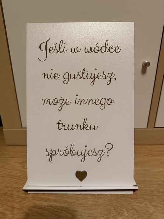 3 tabliczki na stoły weselne