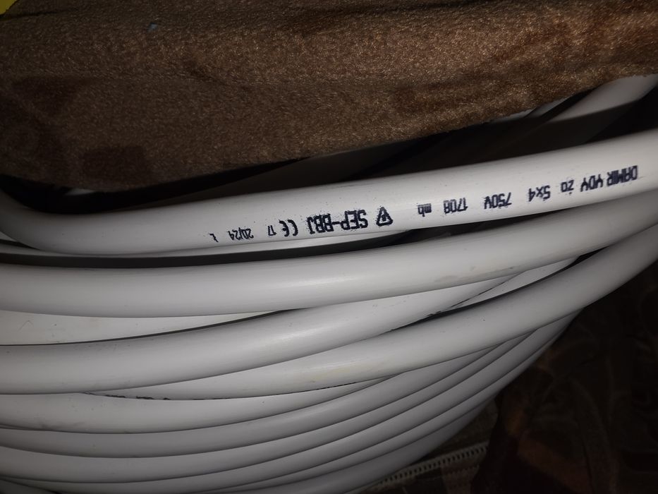 Przewód YDY żo 5x4 750V