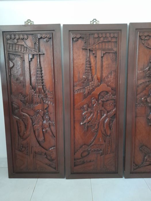 Conjunto quadros oriental