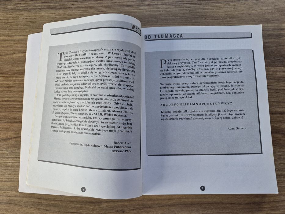 Mensa prezentuje. Zadania i testy na inteligencję - Robert Allen