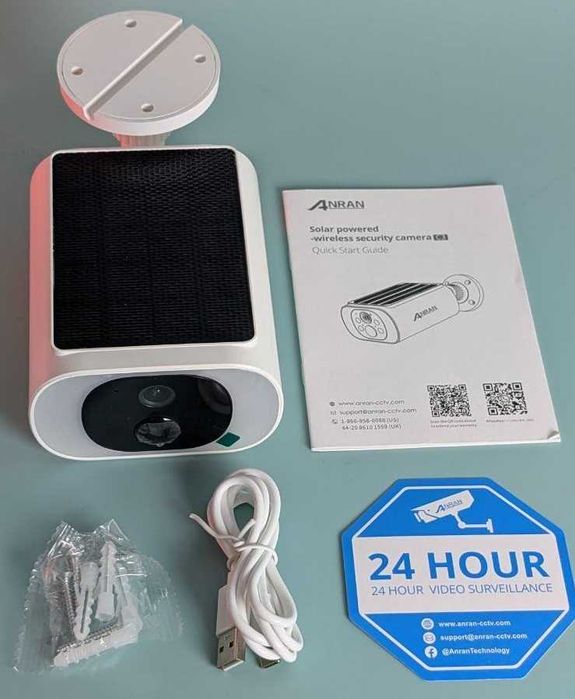 Беспроводная Wi-Fi IP камера ANRAN C3 2K уличная, с солнечной панелью