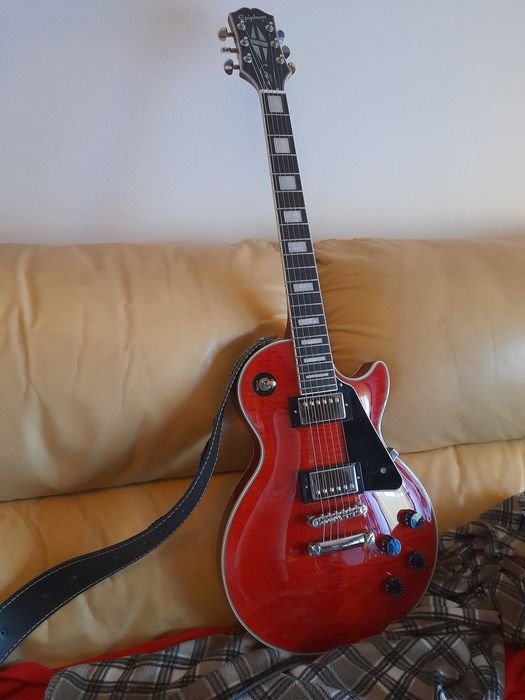 Epiphone Les paul Custom figured transparent red