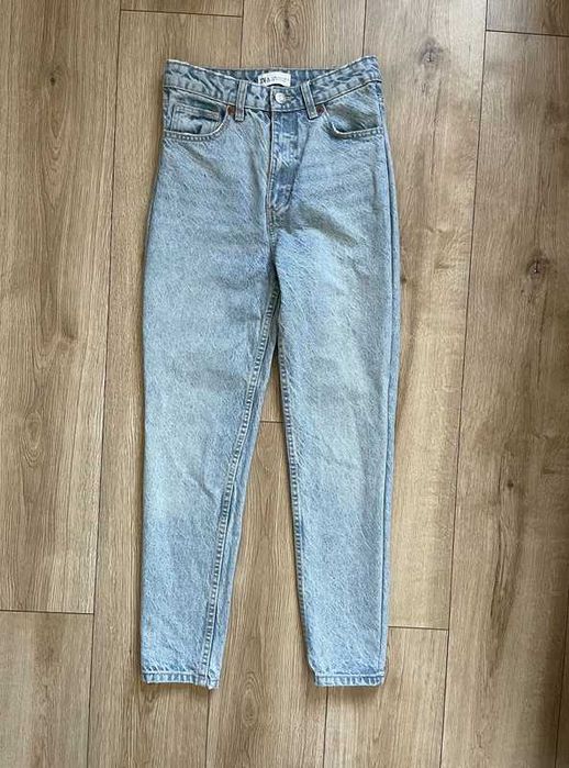 proste spodnie dżinsy Zara baby blue XXS