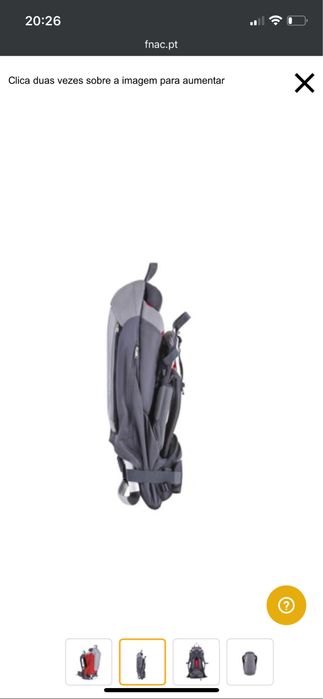 Mochila de Transporte de Bebé phil&teds Escape Cinzento, Vermelho