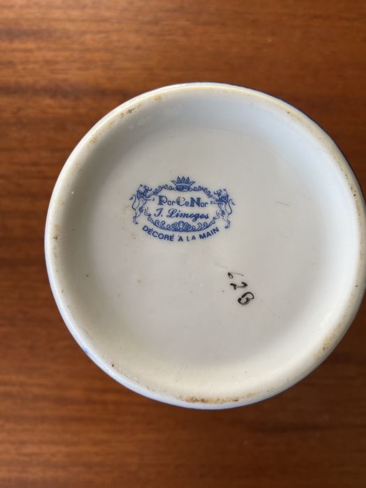 Frasco Limoges decorado à mão