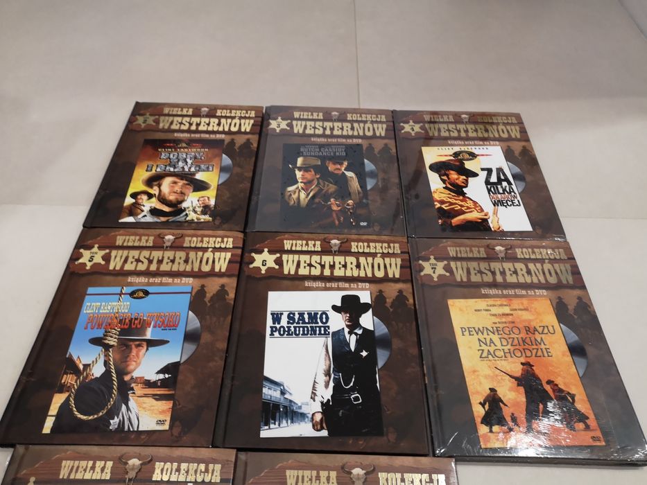 Wielka kolekcja Westernów, zestaw 8 filmów na DVD